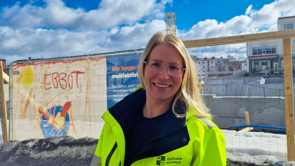 Erika Oskarsson Mäki, projektchef samhällsbyggnad- och teknikförvaltningen, Gällivare kommun. Multiaktivitetshuset.