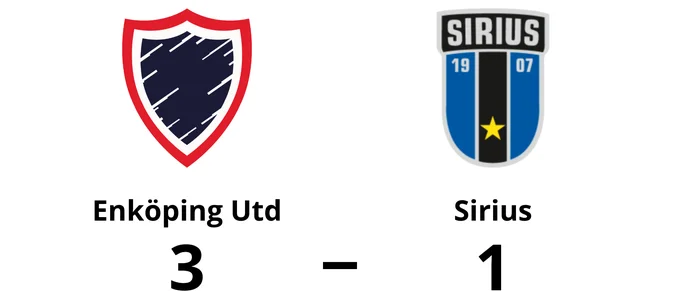 Enköping Utd avgjorde i andra halvlek mot Sirius