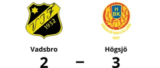 Seger för Högsjö mot Vadsbro i spännande match