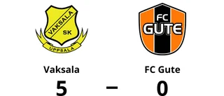 FC Gute föll på bortaplan mot Vaksala