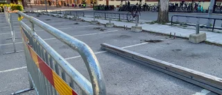 Flera p-platser avstängda – i centrala Eskilstuna