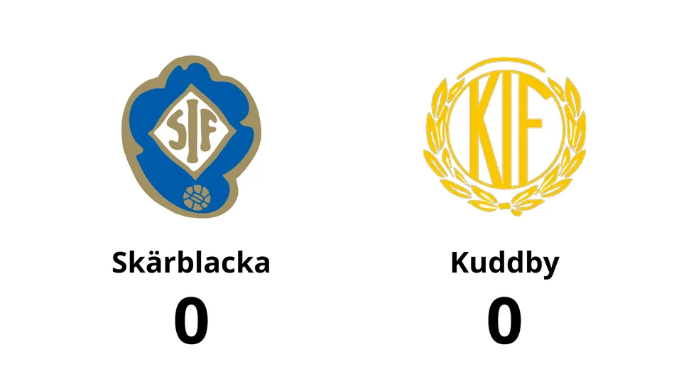 Skärblacka IF spelade lika mot Kuddby IF
