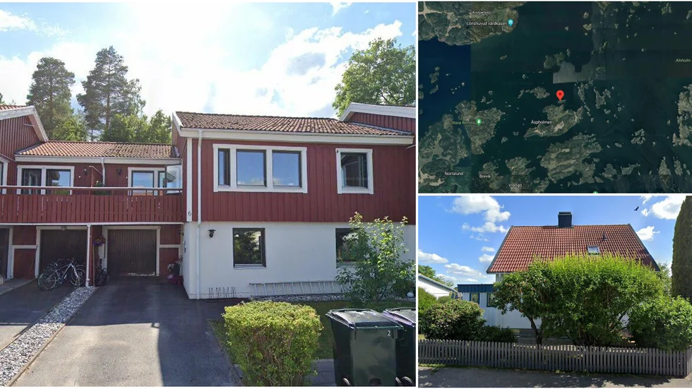 Rönngatan 6, Äspholm Ägerholmen 1 och Sturegatan 7
