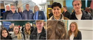 Flera hundra besökare minglade på stora jobbmässan i Västervik