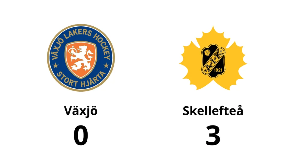 Växjö Lakers HC förlorade mot Skellefteå AIK