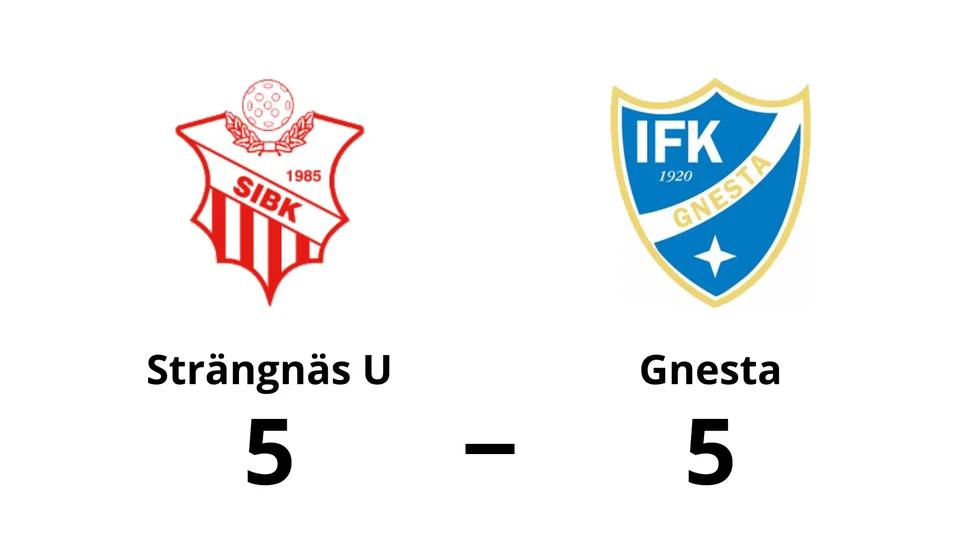 Strängnäs IBK U spelade lika mot IFK Gnesta