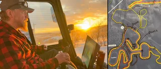 Svår vinter för spårkörarna – följ med i pistmaskinen
