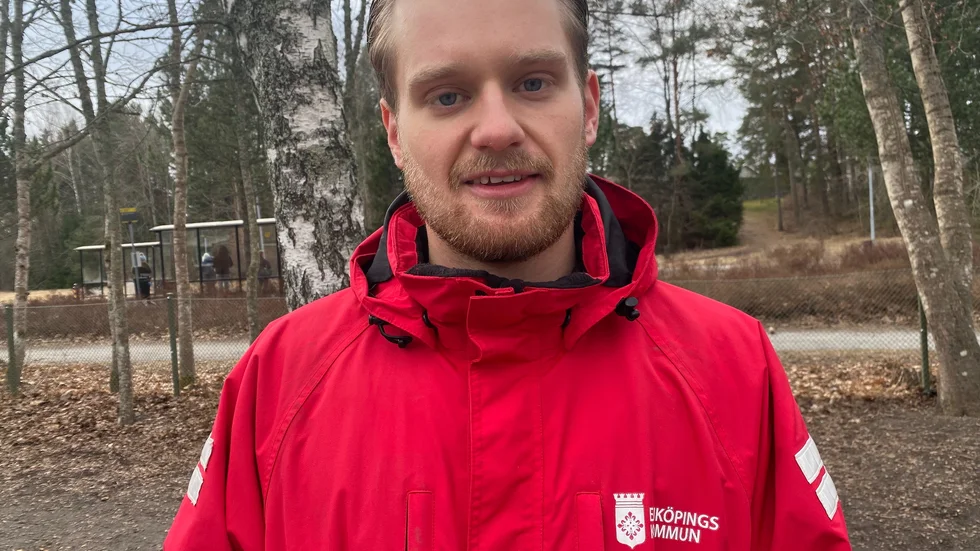 Målvakten Hampus Wallin hoppas att ta klivet upp i allsvenskan med sitt EHF. 
