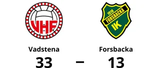Vadstena vann i division 3 semi off mitt dam mot Forsbacka