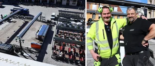 Superväder på gång – men Stora torget bara halvklart