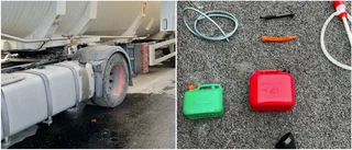 Dieseltjuv togs på bar gärning på Storheden