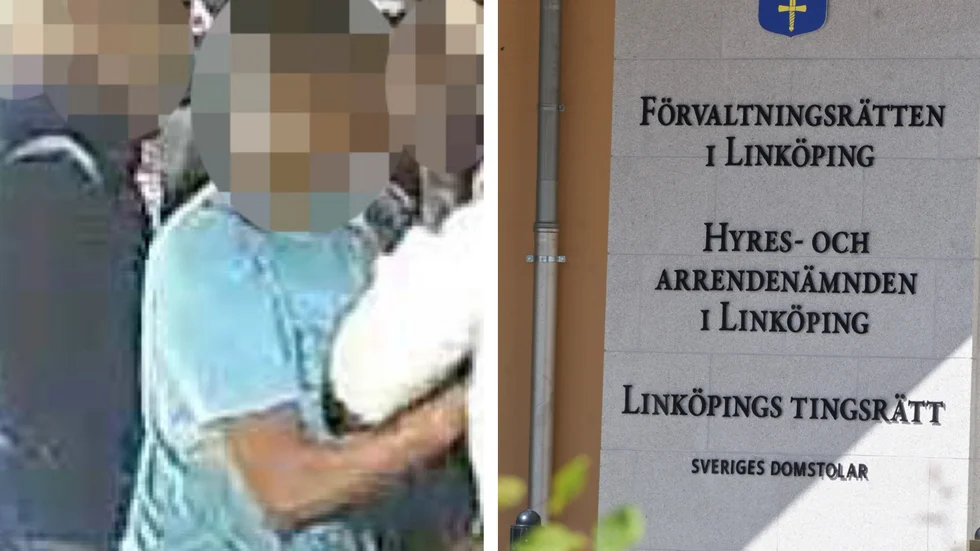 Två poliser pekade ut en 22-årig man som skyldig till misshandel. Men Linköpings tingsrätt underkänner bevisningen. (Bilden till vänster är hämtad ur förundersökningen.) 