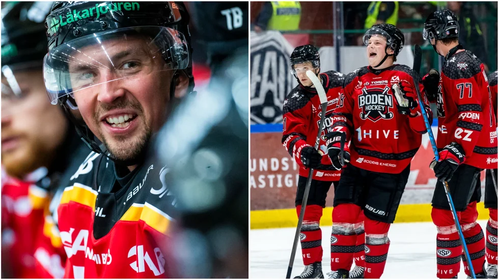 Eetu Koivistoinen (vänster) får med sig sin brorsa till Norrbotten. Osku Koivistoinen är klar för Boden Hockey.