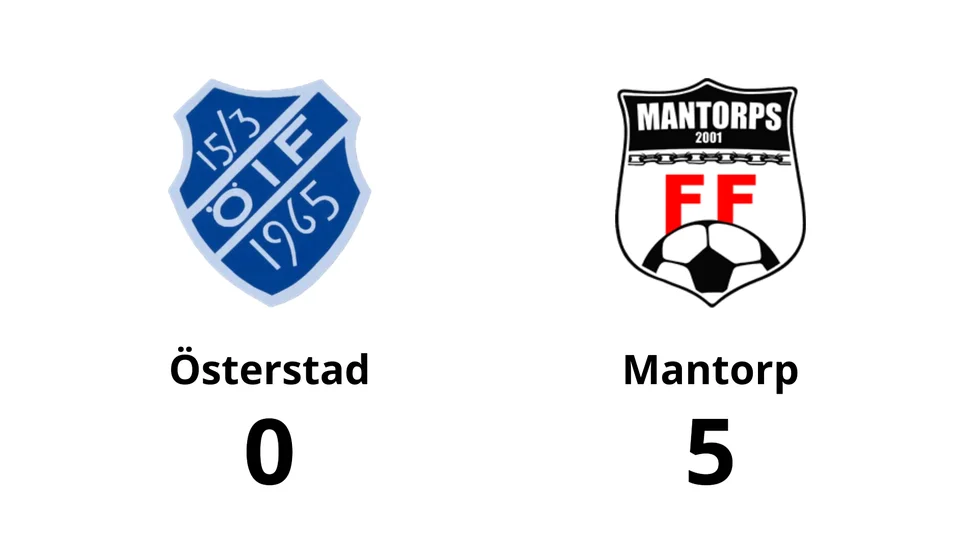Österstads IF förlorade mot Mantorps FF