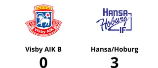 Hansa/Hoburg segrare efter walk over från Visby AIK B