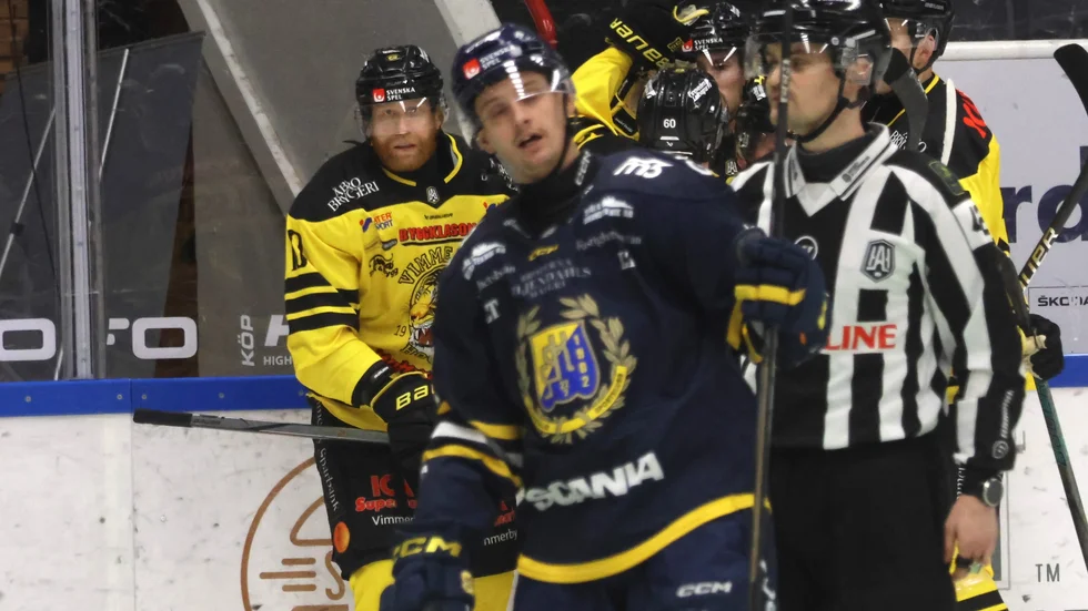 Jakob Karlsson var en av matchens bästa lirare när SSK besegrade Vimmerby. 