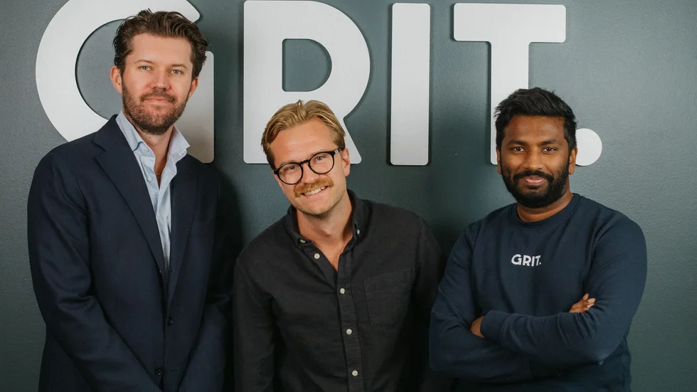 Andreas Andersson, försäljningschef. Jacob Marklund, strateg. Kim Högberg, digital specialist på Grit i Skellefteå.