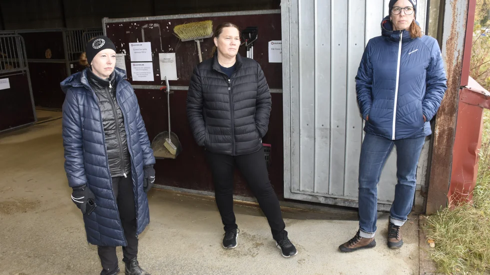 Lisa Berglund, Veronica Jönsson och Elisabeth Wetterlund tvingas ställa in helgens kvaltävling Lulebohoppet.