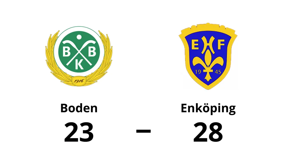 Bodens BK HF förlorade mot Enköpings HF