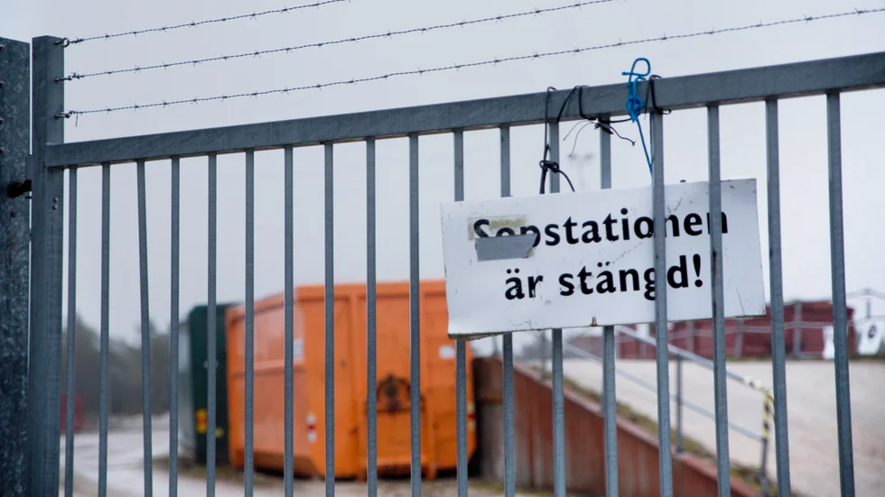 Arkivbild. Under tisdagen hålls återvinningscentralen i Hemse stängd på grund av inbrott. 