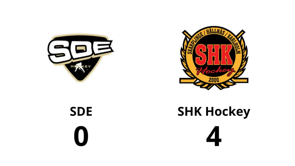SDE HF 2 förlorade mot SHK Hockey