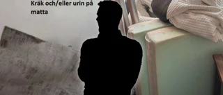 Chocken: Naken man hade spytt och kissat ner lägenheten