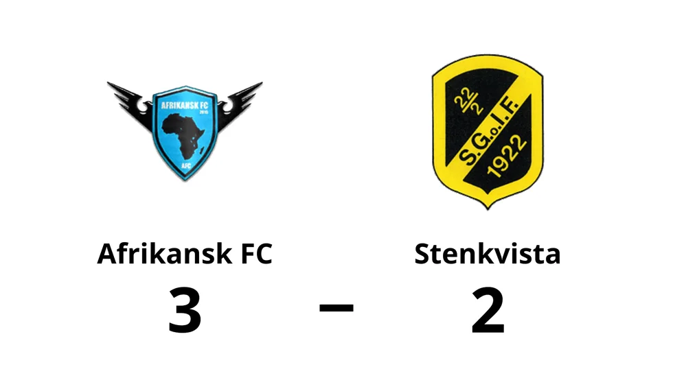 Afrikansk FC vann mot Stenkvista GoIF