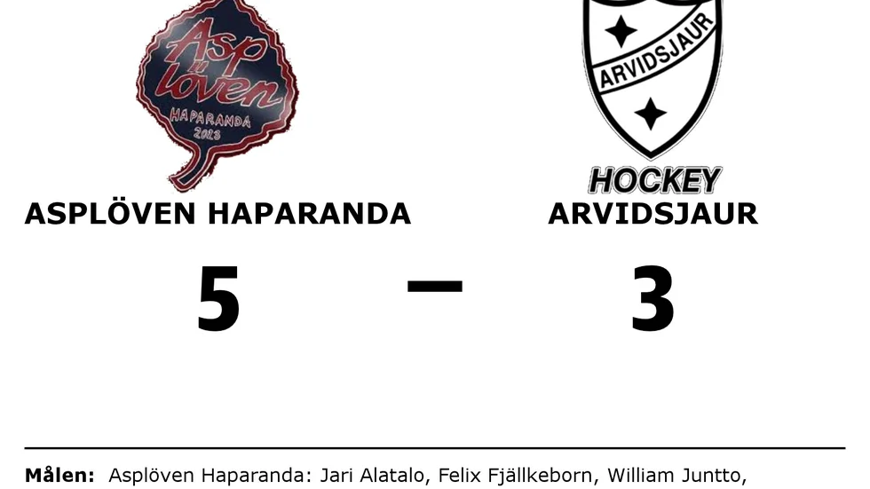 Asplöven Haparanda vann mot IFK Arvidsjaur