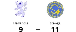 Stånga vann med 11-9 mot Hallandia