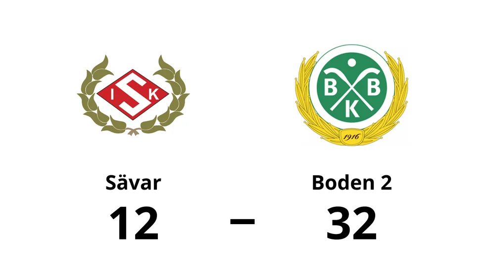 Sävar IK förlorade mot Bodens BK HF 2