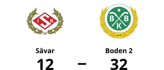 Boden 2 utklassade Sävar på bortaplan