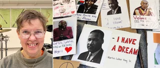 Gymnasieelever i Motala demonstrerar – för fred