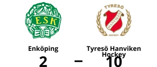 Hemmaförlust för Enköping - 2-10 mot Tyresö Hanviken Hockey