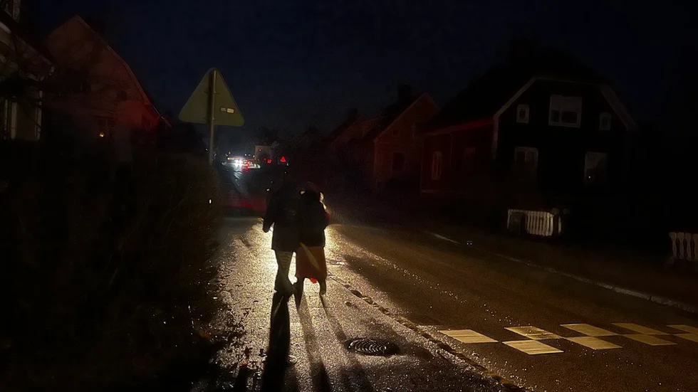 Strömavbrott i Nyköping.