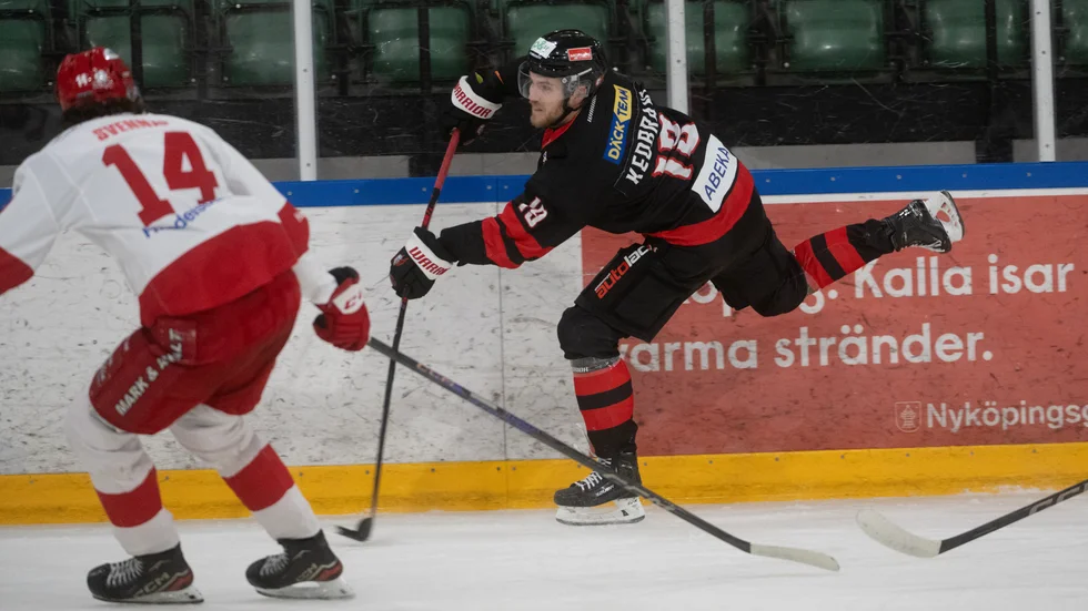 Albin Kedbrant gjorde hemmalagets enda mål i 1-5-förlusten mot Alvesta.