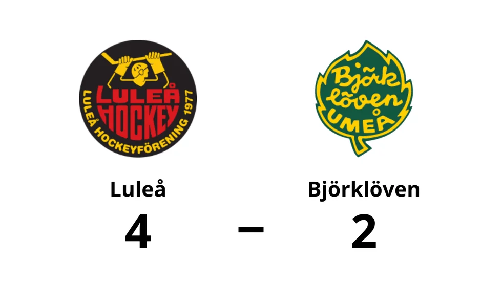 Luleå vann mot Björklöven