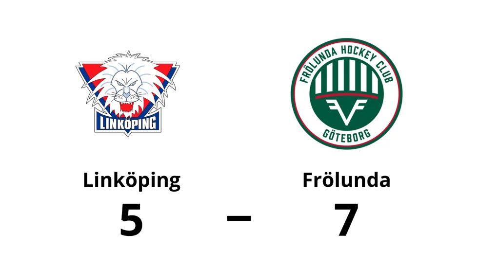 Linköping HC förlorade mot Frölunda