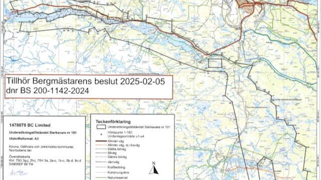 Bergstatens bild visar det omfattande området.