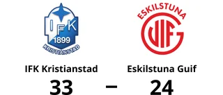 Förlust mot IFK Kristianstad för Eskilstuna Guif
