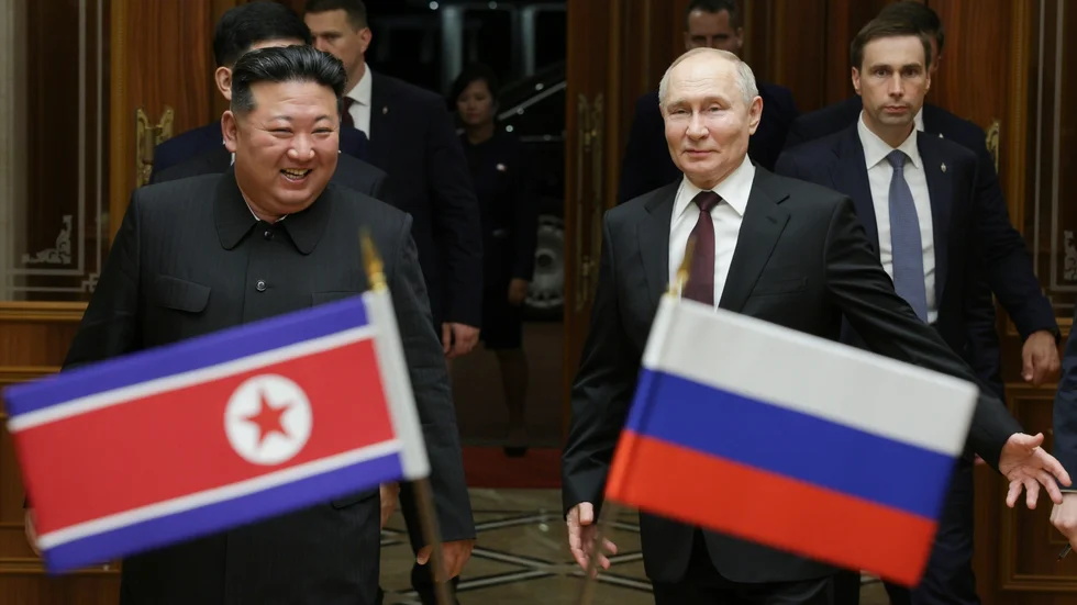 Kim Jong-un och Vladimir Putin trivs i varandras sällskap. Förmodligen brukar de dra rövarhistorier om vilka lustiga krav de ställer på omvärlden.