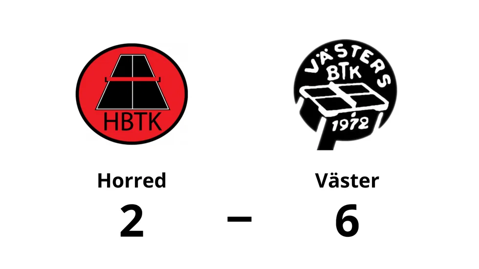Horred förlorade mot Västers BTK