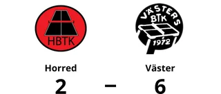 Väster vann lätt borta mot Horred