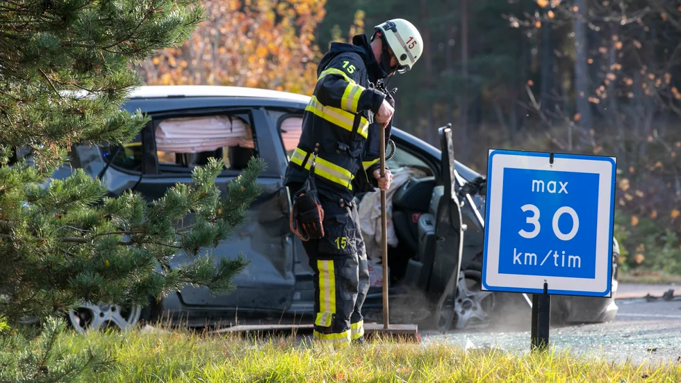 Olyckan skedde på Lennings väg.