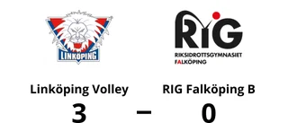 Seger i i tre raka set för Linköping Volley mot RIG Falköping B
