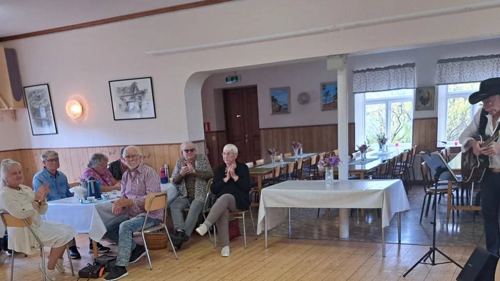 Roy Cedergren spelar och sjunger.