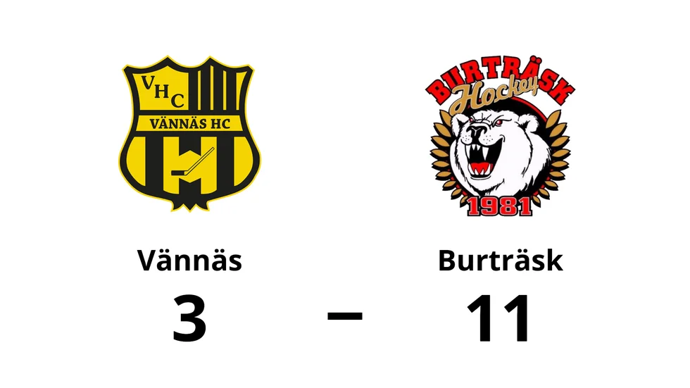 Vännäs HC förlorade mot Burträsk HC