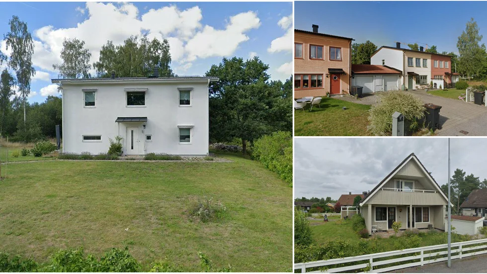 Kanalviksvägen 34, Östra Lindallén 33 och Olvongatan 12. Kanalviksvägen såldes för 5,2 miljoner kronor.