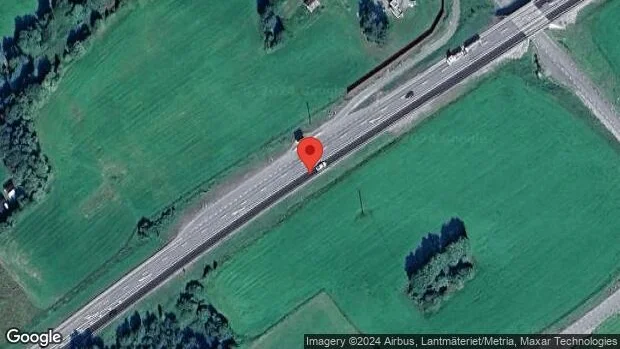 Varning för älgar på vägen på E4