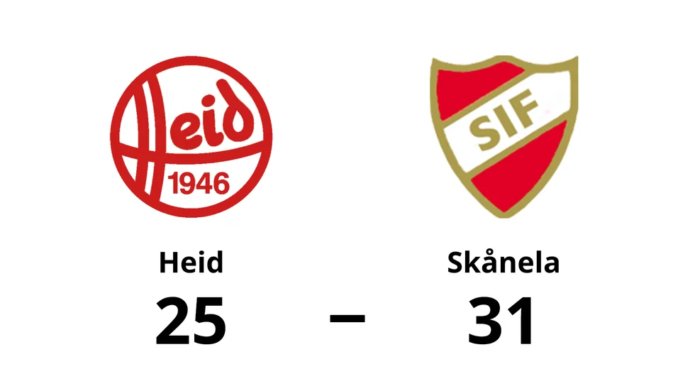 BK Heid förlorade mot Skånela