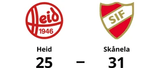 Skånela vann mot Heid